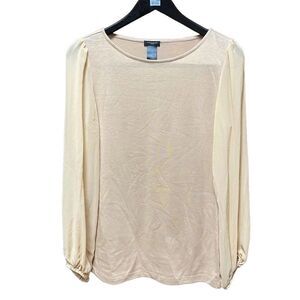 🌟70% OFF🌟 Ann Taylor Cream Sweater with Sheer Arms